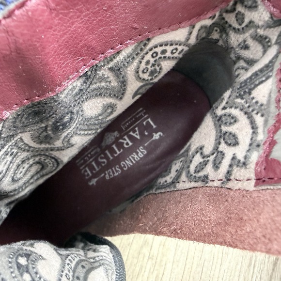 Spring Step L'ARTISTE Nancies Zip Leather Ankle Booties Boots Sz-37 - US 6.5-7 - Picture 9 of 11